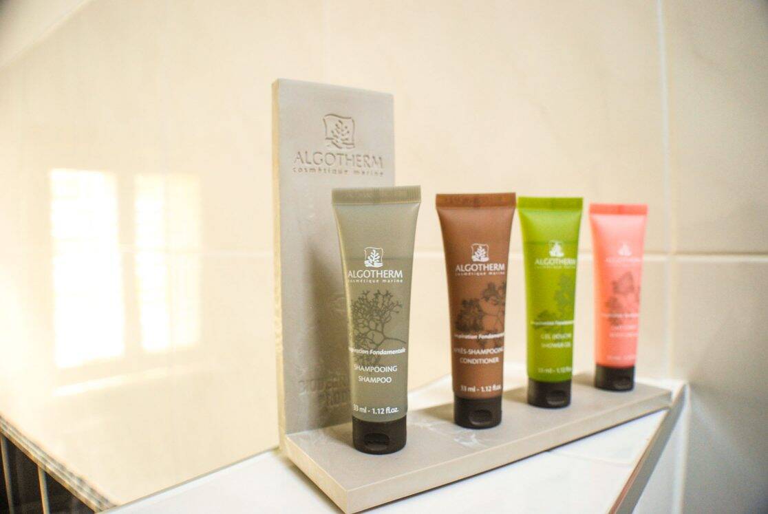 Chaumont Suite at Clonganny House Wexford — duck egg blue and cream décor with antique white furniture