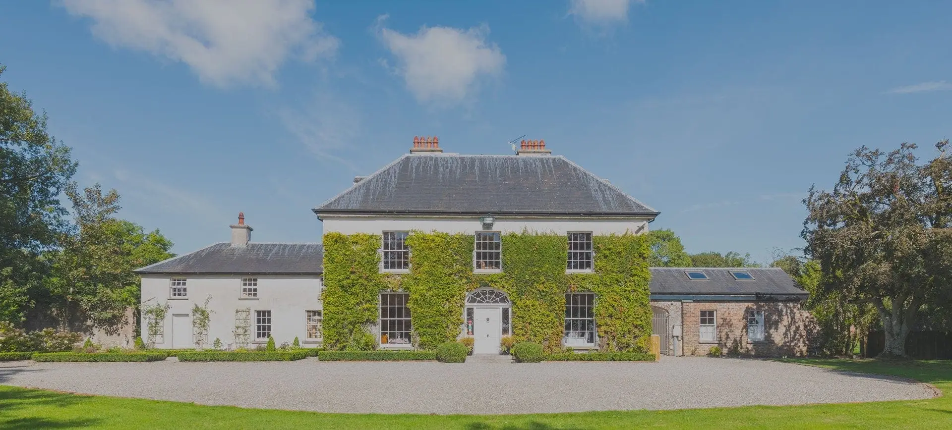 Clonganny House exterior — Georgian country house set in eight acres, Ballygarrett, Co. Wexford