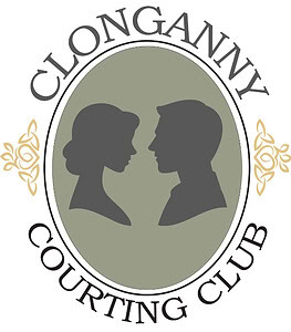 Clonganny House logo featuring silhouettes of a woman and man in profile.